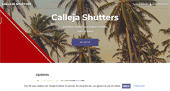 Desktop Screenshot of callejashutters.com