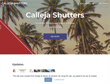 Tablet Screenshot of callejashutters.com